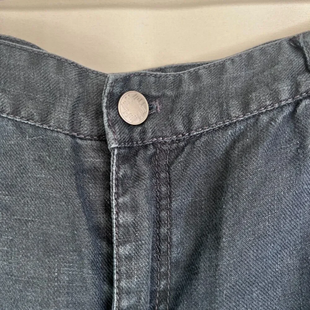 J Jill Blue 100% Linen Casual Lightweight Skirt Women's Size 12‎